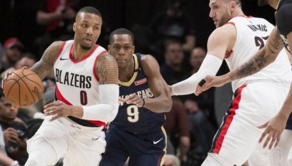  锡安28+15鹈鹕击溃开拓者  